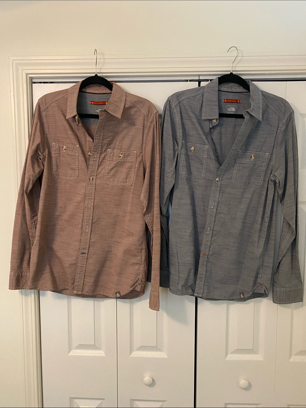 Men’s long sleeve North Face shirts